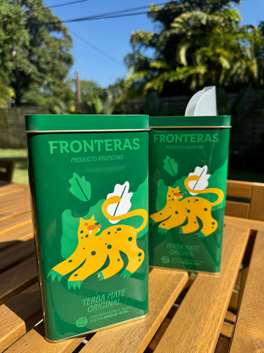 Fronteras Yerba Mate + Can - Original - Argentine Misionera Yerba Mate 500g