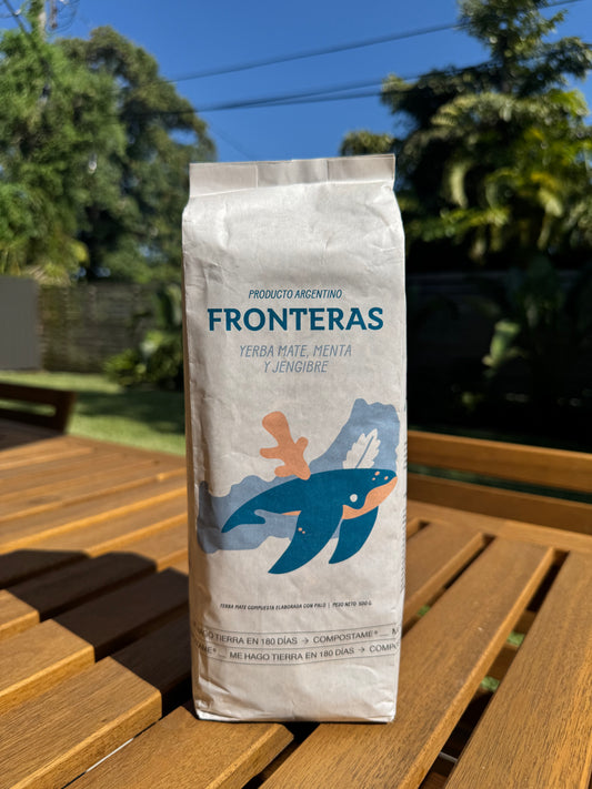 Fronteras Yerba Mate - Mint and Ginger - Argentine Misionera Yerba Mate 500g